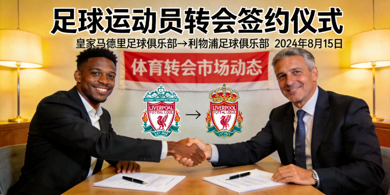 足球运动员转会签约仪式 - 体育转会市场动态